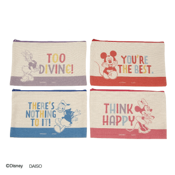 Cloth flat pouch (Mickey & Friends)
