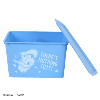 Square storage BOX with lid Deep type (Mickey & Friends)